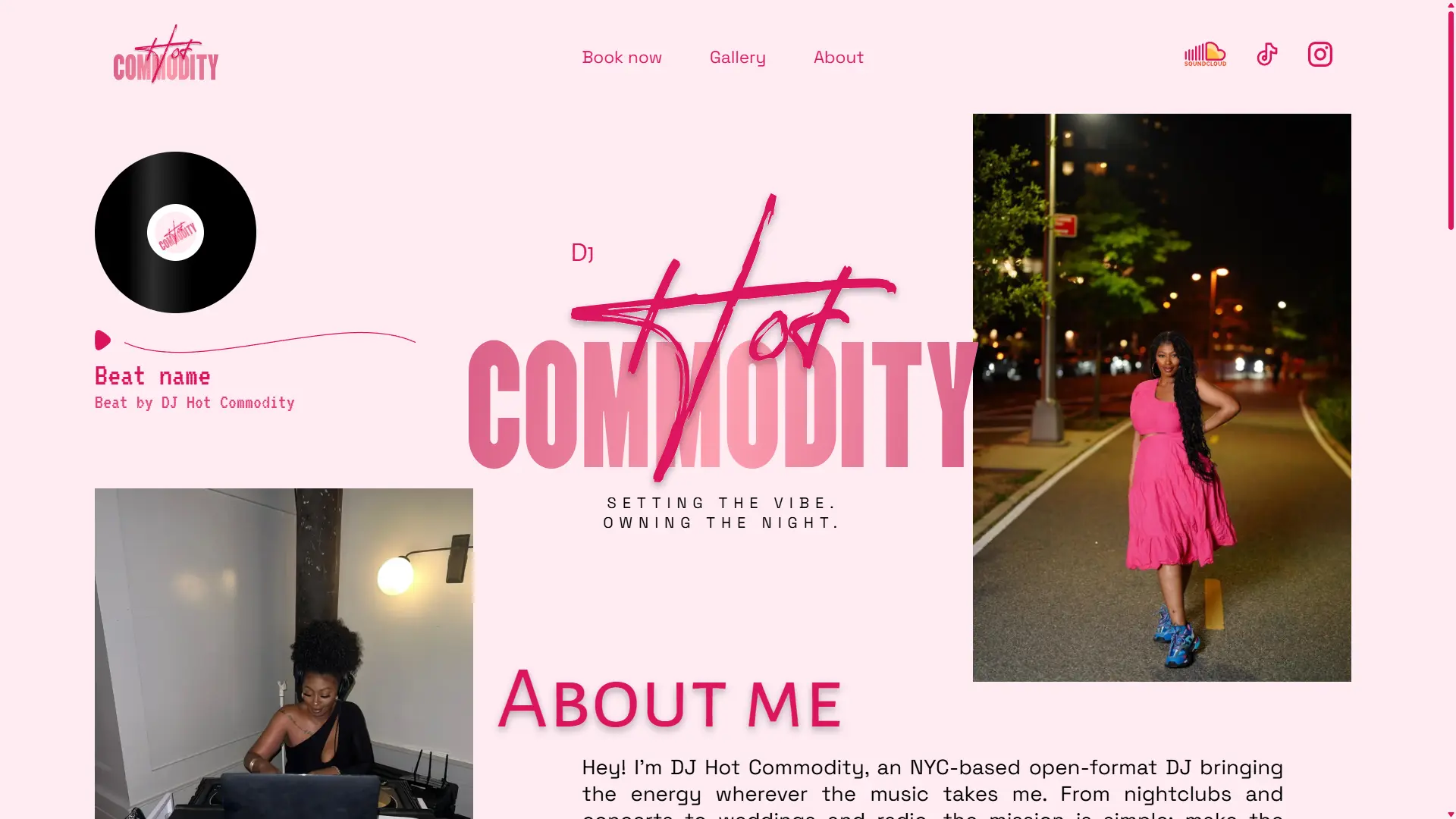 DJ Hot Commodity - DJ & Music Producer Website